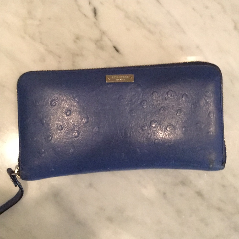 Kate spade ♠️ navy blue wallet leather